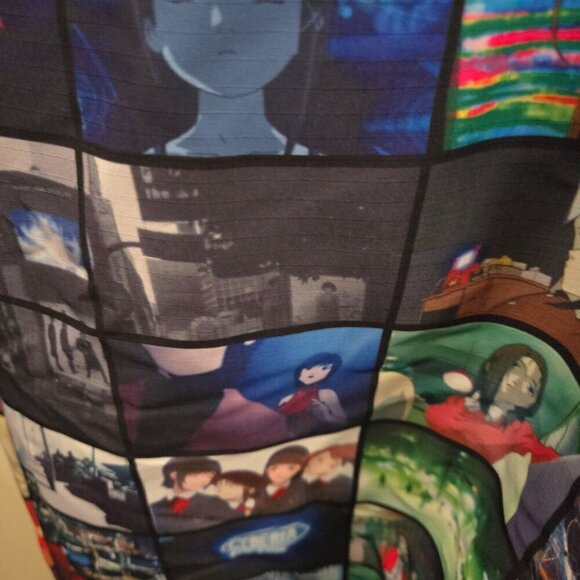 Secret Heart Let's All Love Lain Anime 2023 Drop Wide Leg Jogger Pants Size XL - Picture 8 of 12